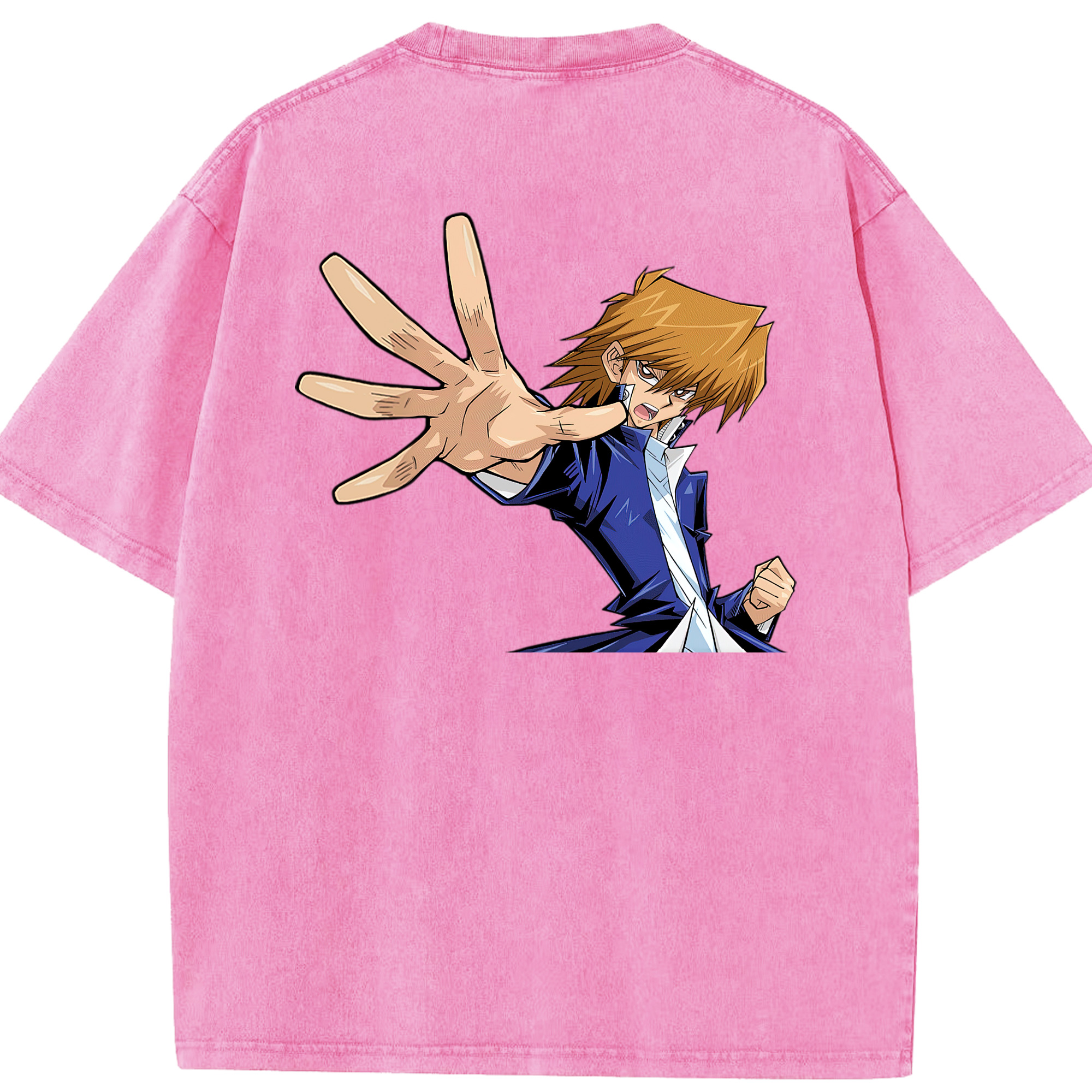 （画像用） 遊☆戯☆王 Yu-Gi-Oh! 綿100% ヴィンテージ風 半袖Tシャツ（背面プリント）